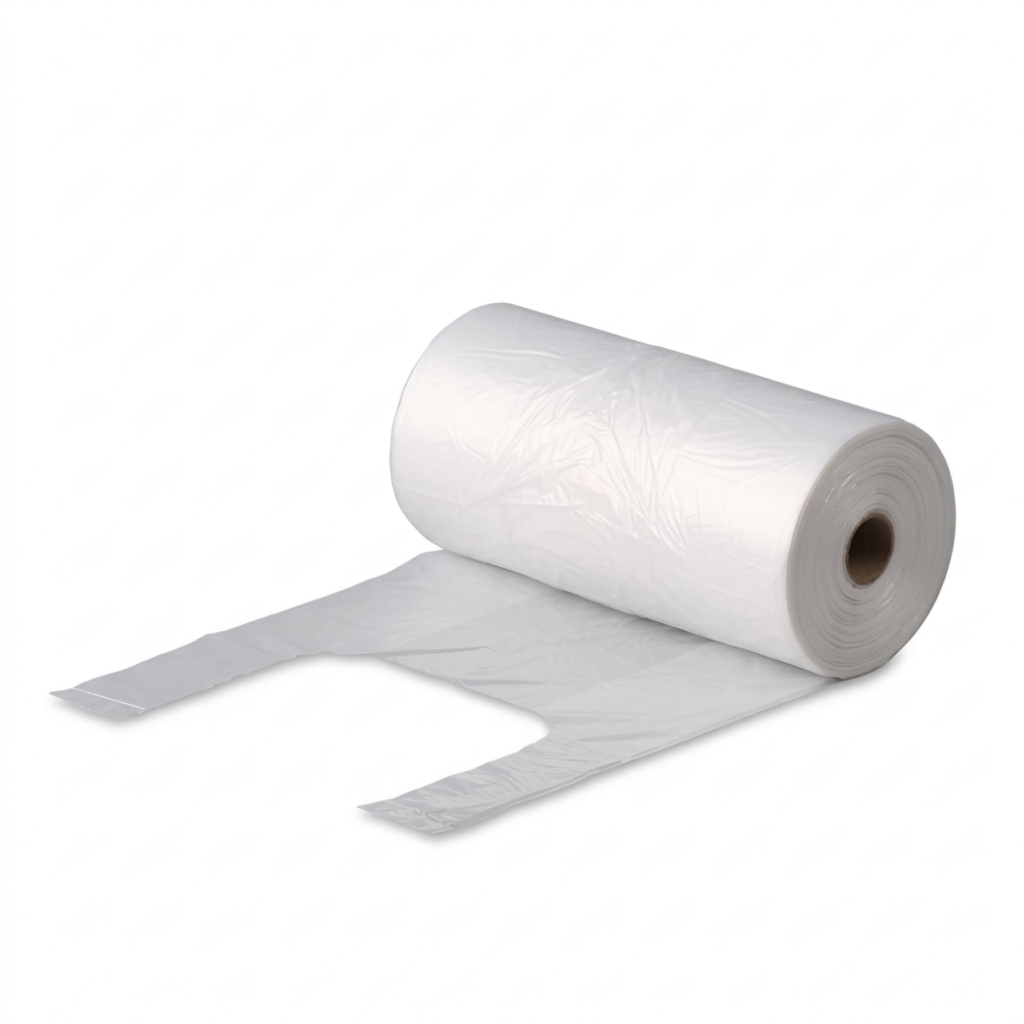 Transparent small T-shirt bags 5kg 110x450mm HDPE