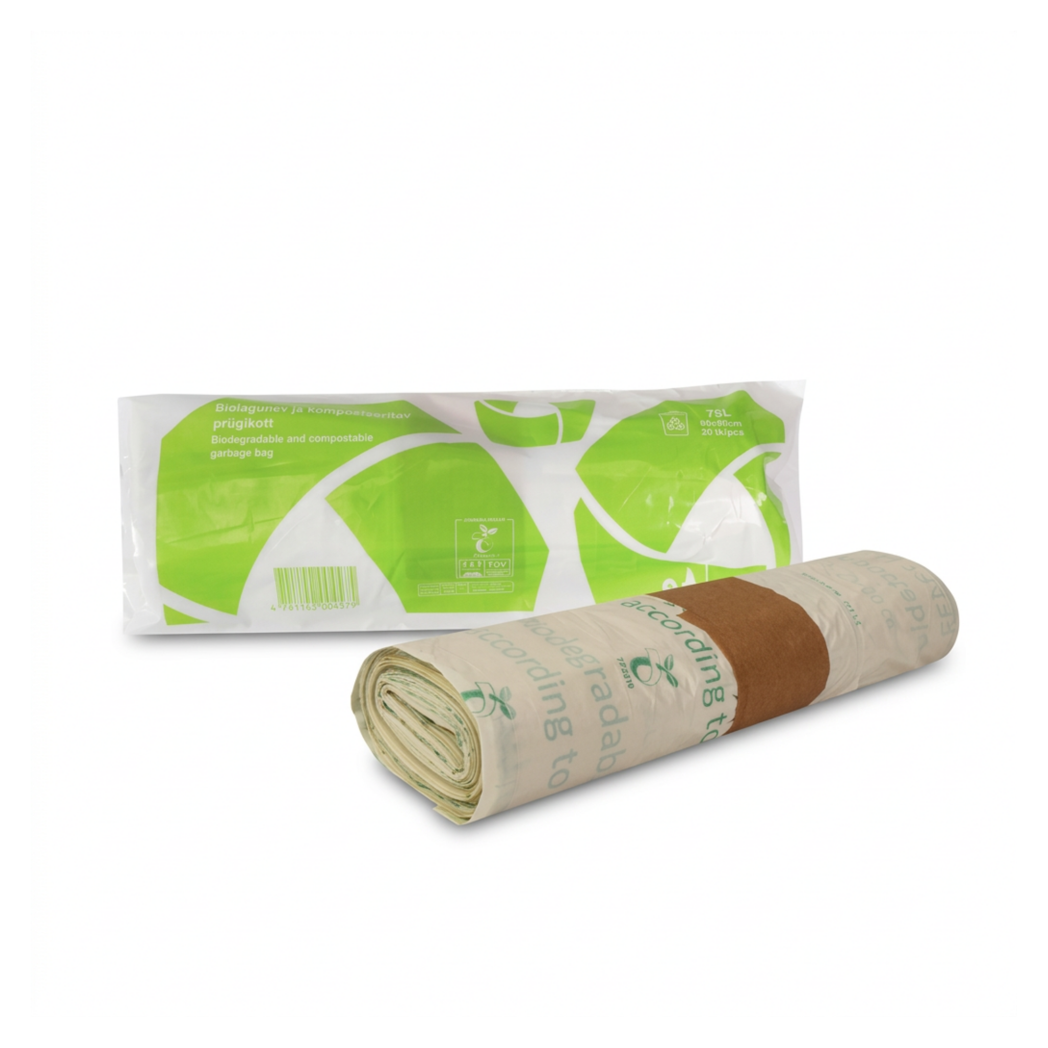 Biodegradable garbage bag 75L 690x900mm 18my