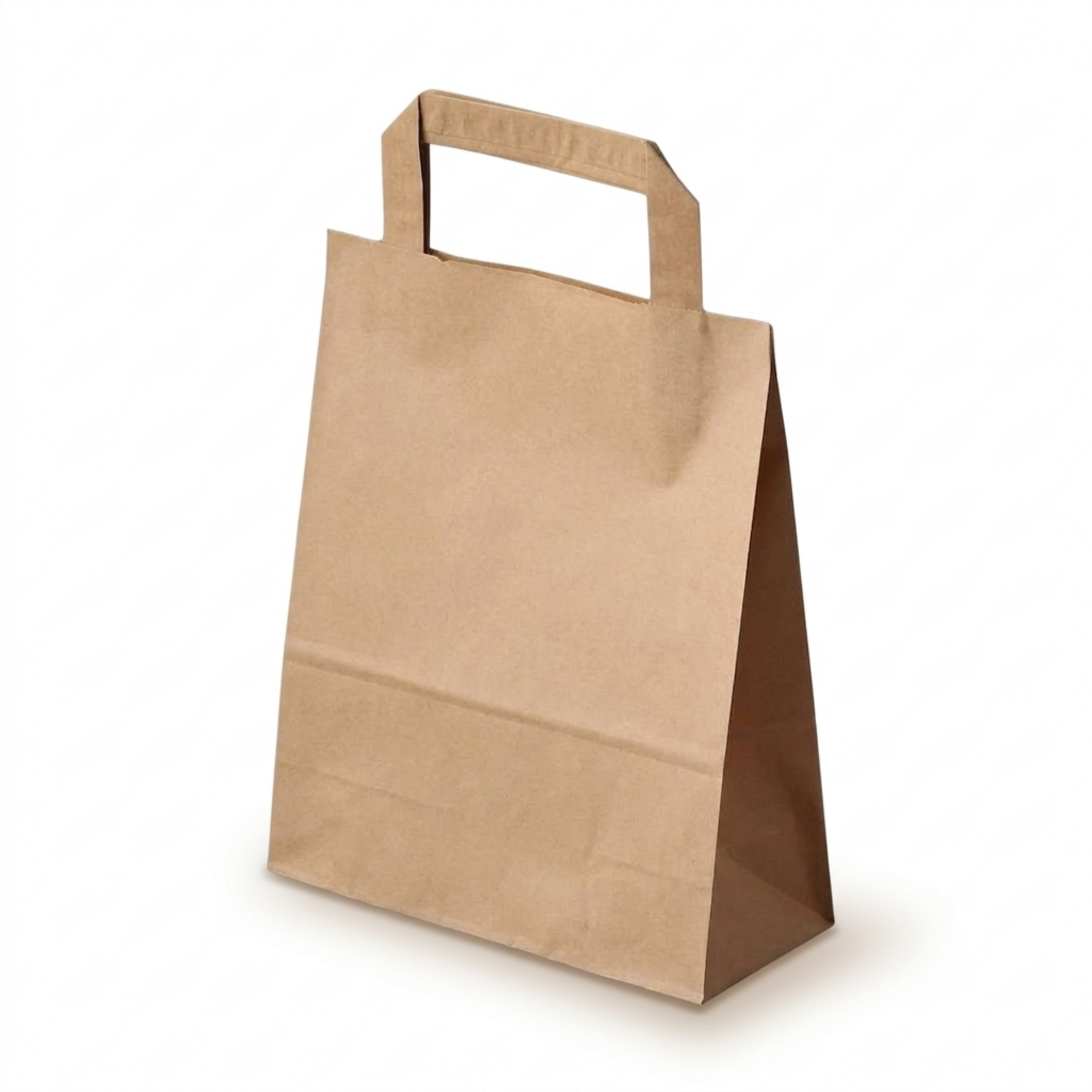 Paper carrier bag flat handle 220 x 110 x 250 mm