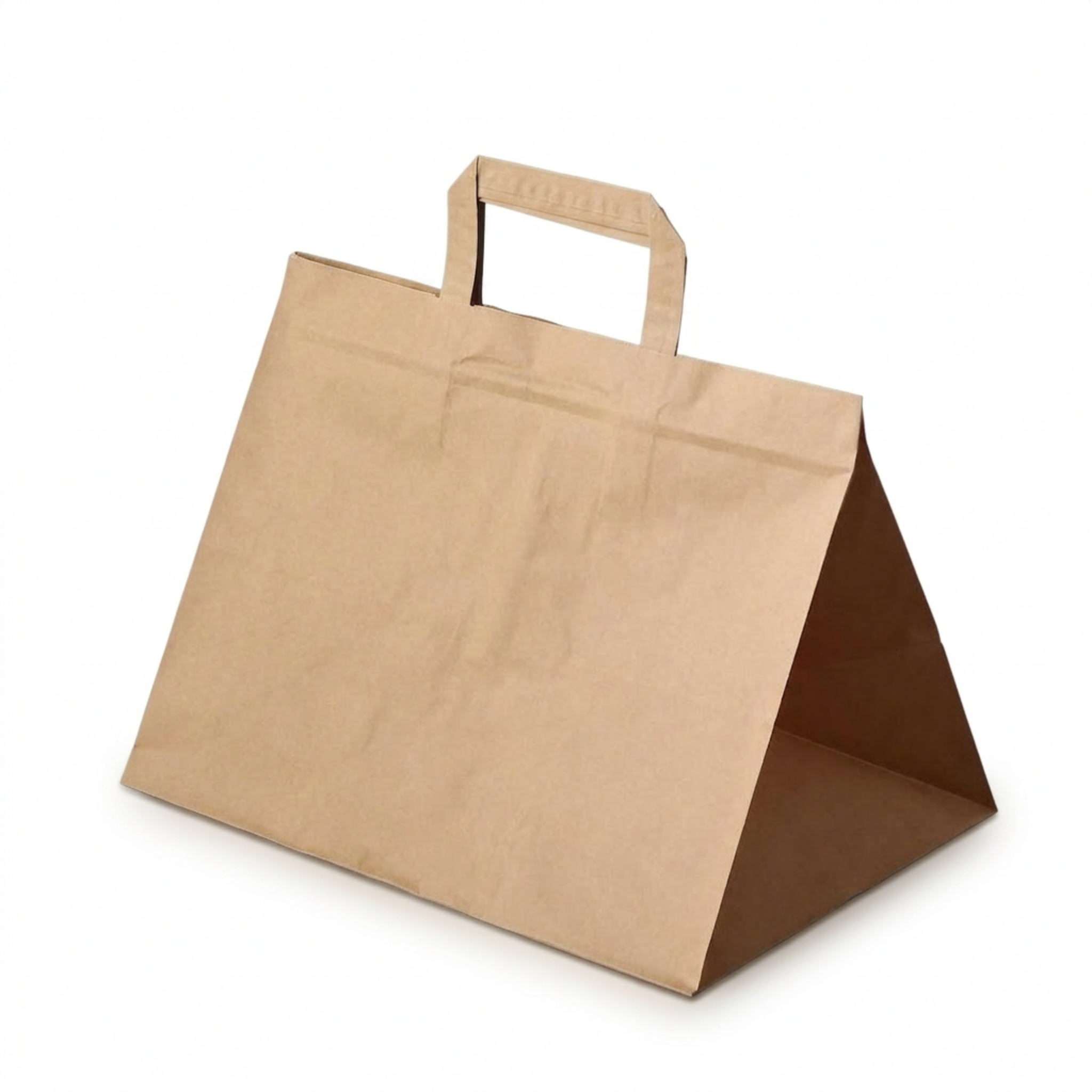 Paper carrier bag flat handle 320+210 x 260 mm