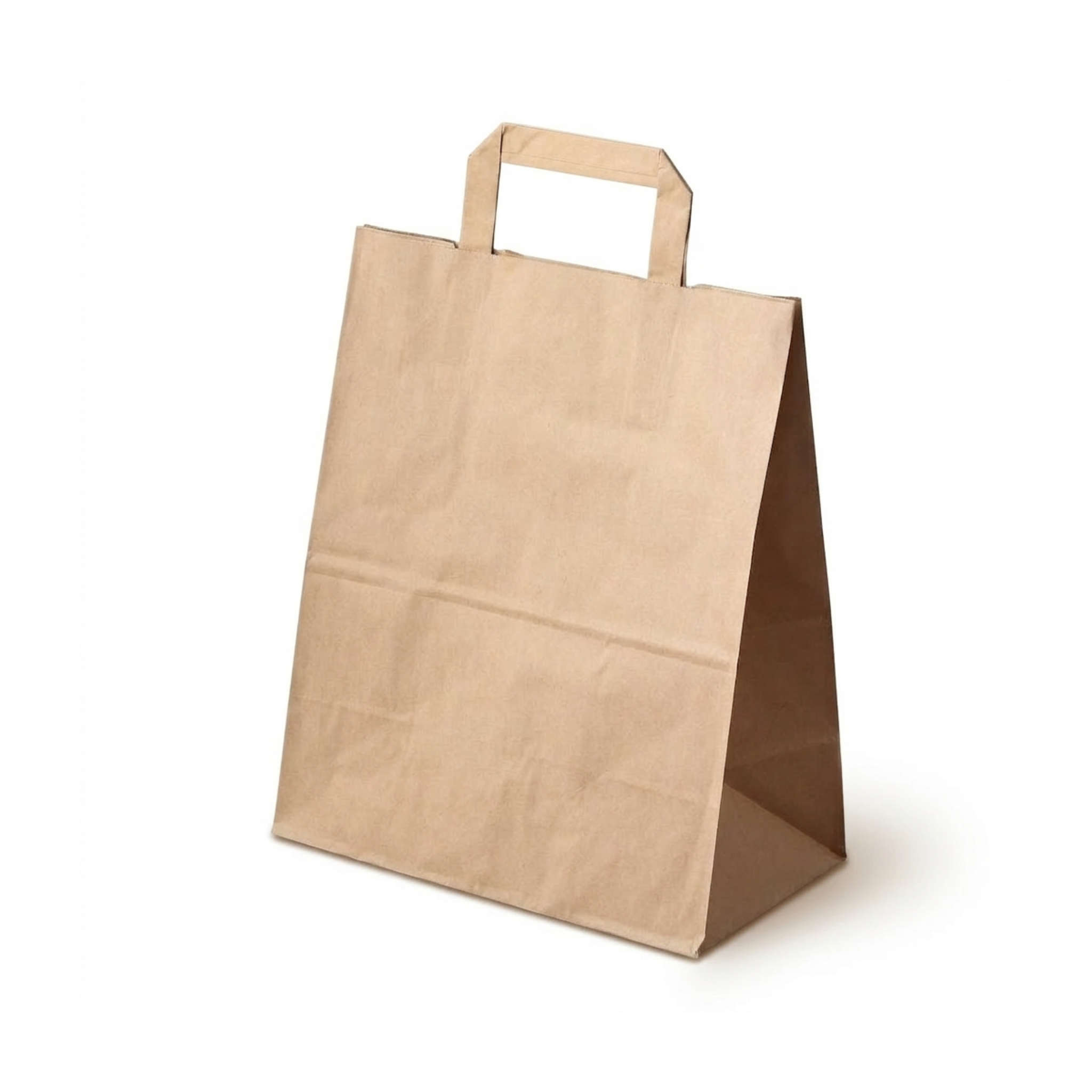 Paper carrier bag flat handle 180+85 x 230 mm