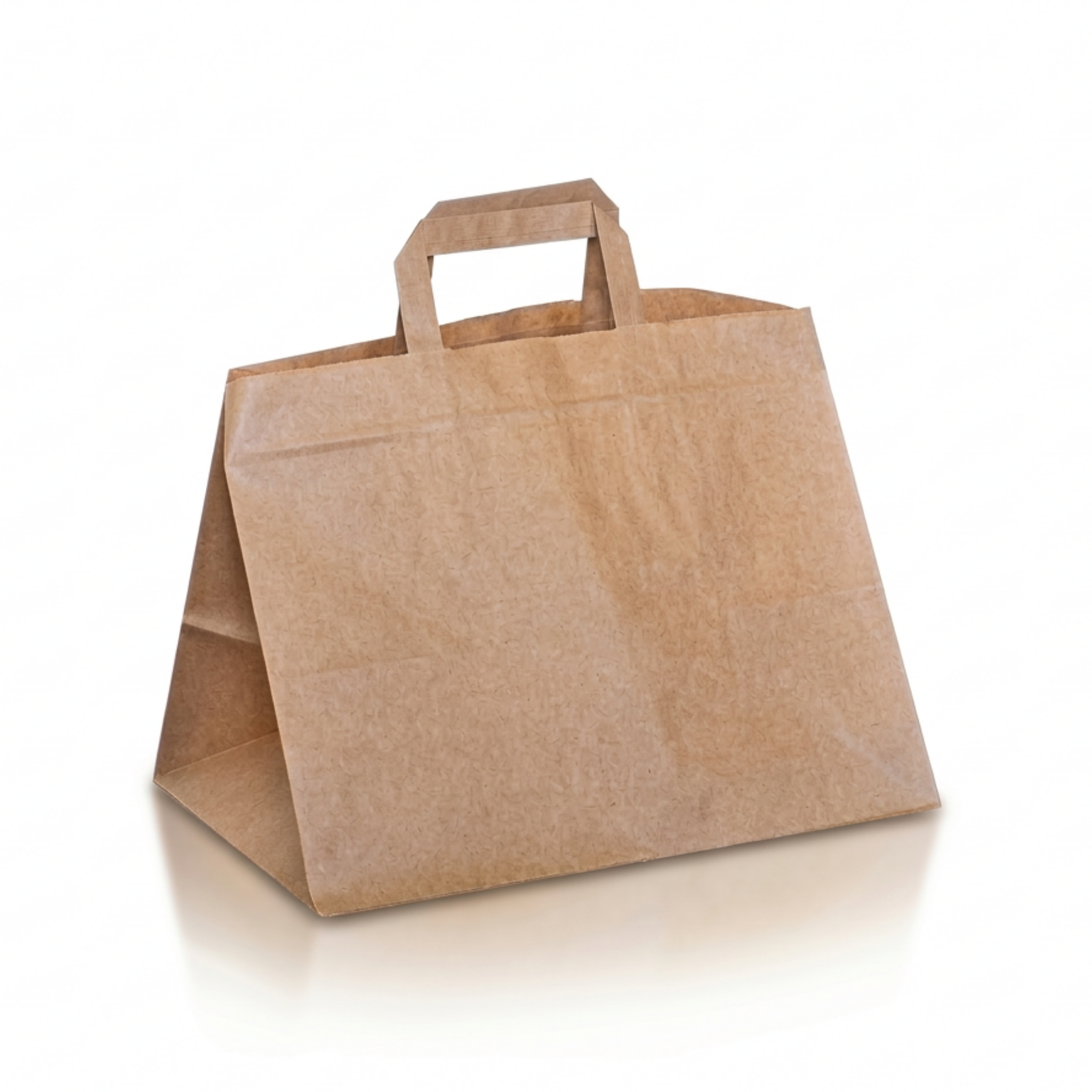 Paper carrier bag flat handle 320x220x250mm