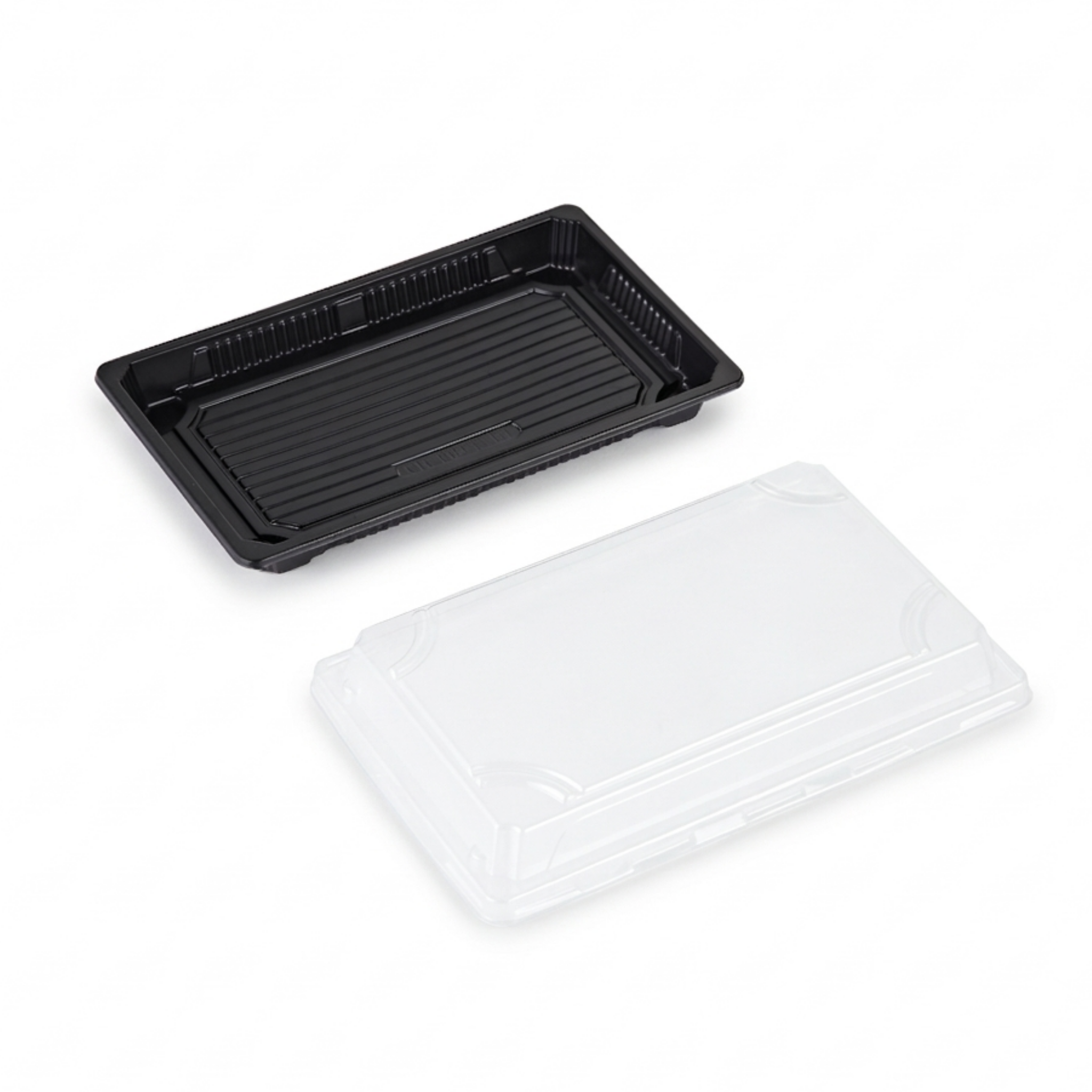 Sushi box set 500ml black/clear