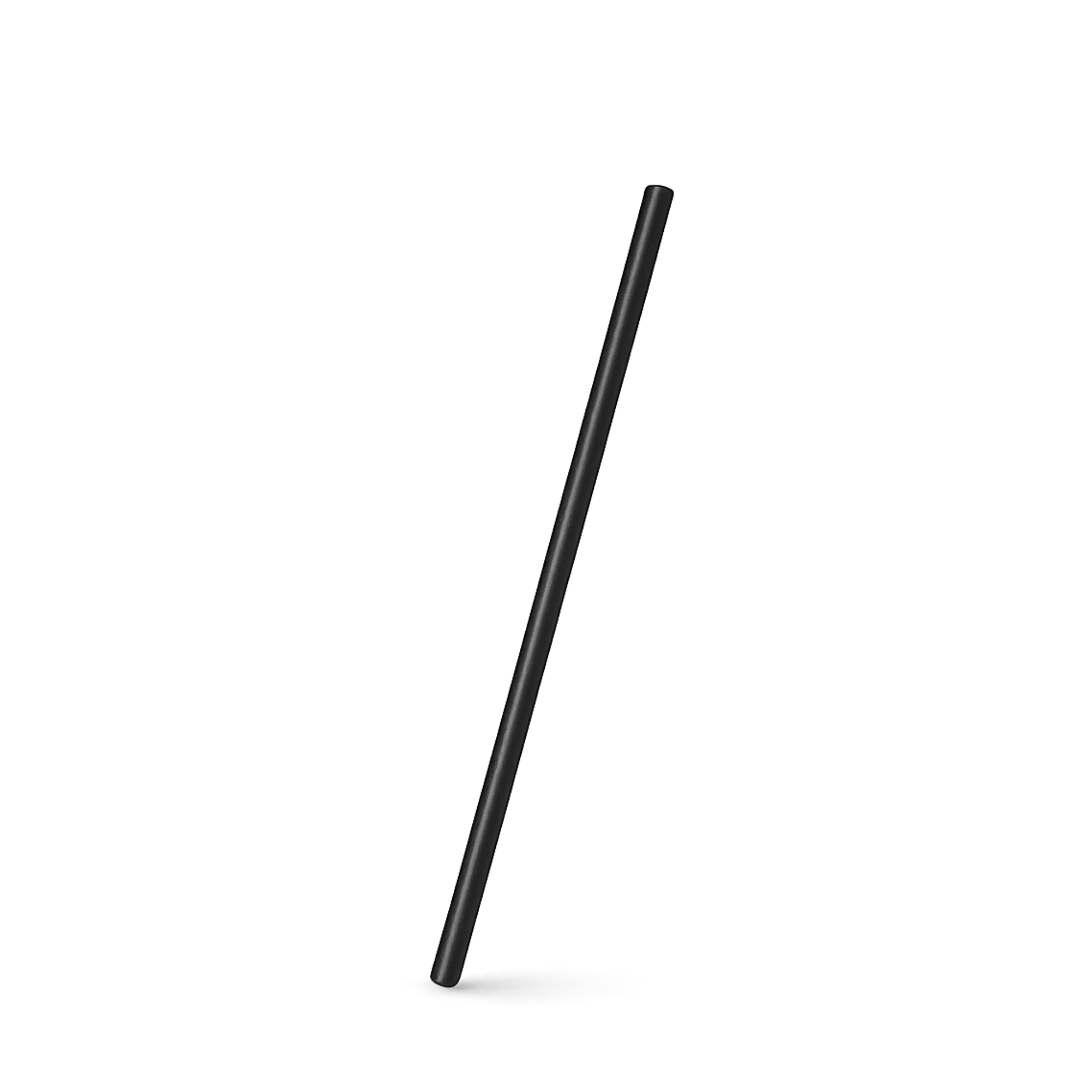 Paper straw Ø6x205mm black